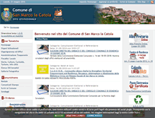 Tablet Screenshot of comune.sanmarcolacatola.fg.it
